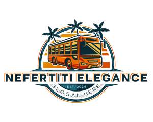 Bus Travel Tour Transportation logo design