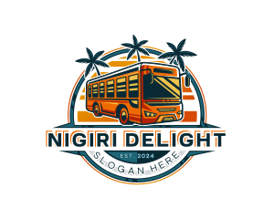 Bus Travel Tour Transportation logo design