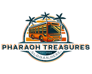 Bus Travel Tour Transportation logo design