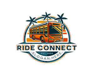 Bus Travel Tour Transportation logo design