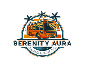 Bus Travel Tour Transportation logo design