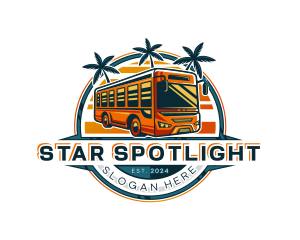 Bus Travel Tour Transportation logo design