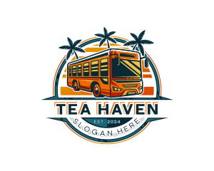 Bus Travel Tour Transportation logo design