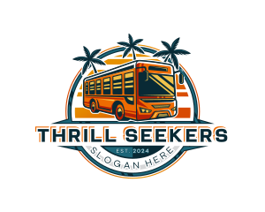 Bus Travel Tour Transportation logo design