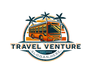 Bus Travel Tour Transportation logo design