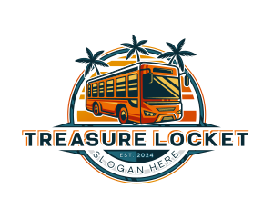 Bus Travel Tour Transportation logo design