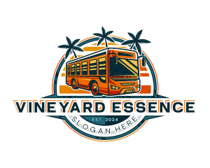 Bus Travel Tour Transportation logo design