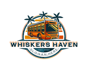 Bus Travel Tour Transportation logo design