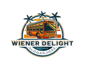 Bus Travel Tour Transportation logo design