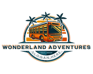 Bus Travel Tour Transportation logo design