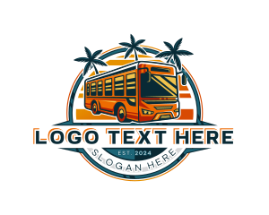 Trip - Bus Travel Transportation logo design