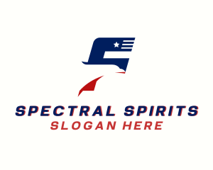 American Eagle Airline Letter S logo design