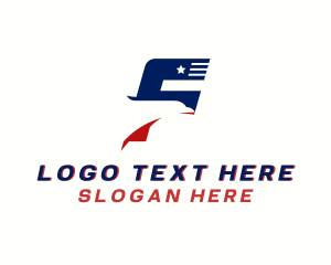 Falcon - American Eagle Airline Letter S logo design