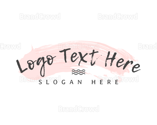 Pastel Brush Wordmark Logo