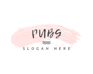 Dainty - Pastel Brush Wordmark logo design