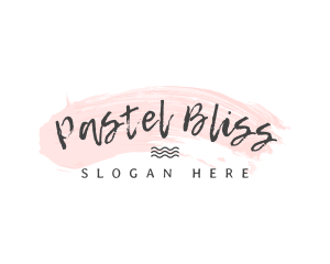 Pastel Brush Wordmark logo design