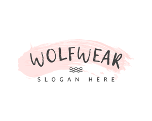 Crafting - Pastel Brush Wordmark logo design