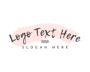Handwriting - Pastel Brush Wordmark logo design