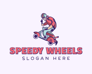 Scooter - Moped Scooter Guy logo design