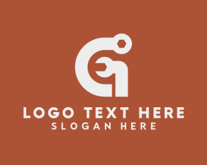Fix - Industrial Wrench Letter G logo design