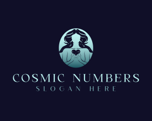 Cosmic Heart Woman logo design