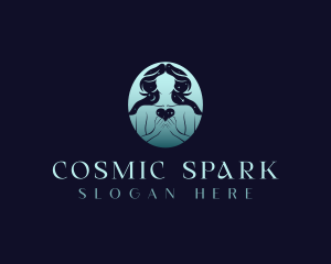 Cosmic Heart Woman logo design