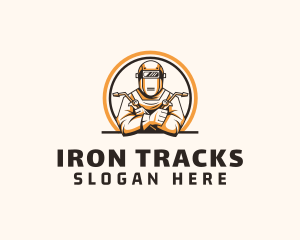 Welding Machinist Ironwork logo design