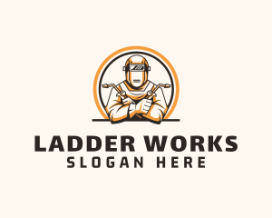 Welding Machinist Ironwork logo design