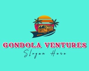 Tropical Bus Tour  logo design