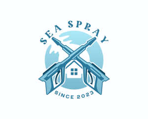 Pressure Washer House logo design