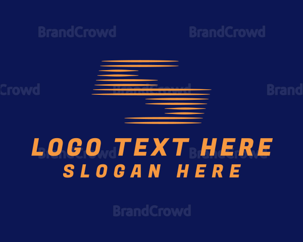 Orange Speedy Letter S Logo