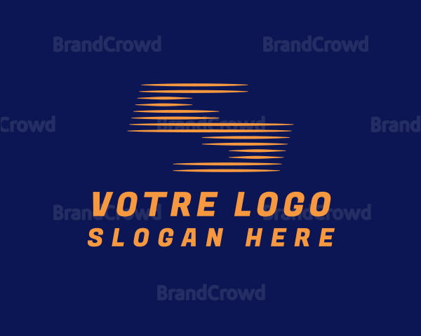 Orange Speedy Letter S Logo