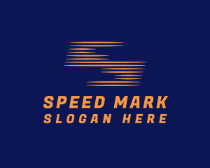 Orange Speedy Letter S  logo design