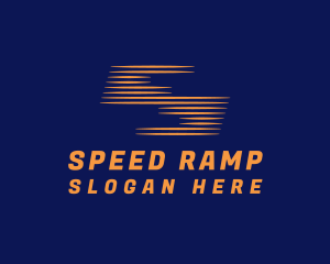 Orange Speedy Letter S  logo design