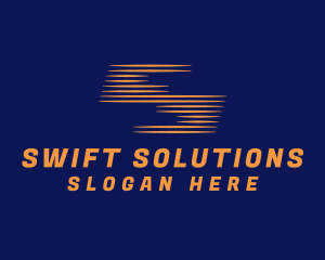 Speedy - Orange Speedy Letter S logo design