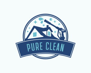 Power Washing Home Cleaning logo design