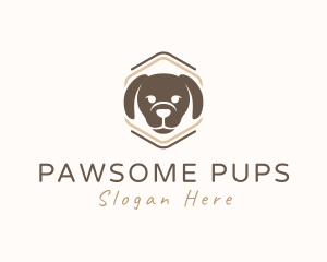 Dog Puppy Badge logo design