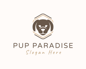 Dog Puppy Badge logo design