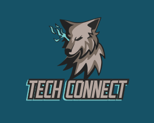 Game Streaming - Wolf Video Game logo design