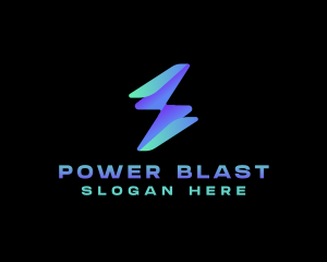 Lightning Bolt Power Charge logo design