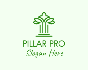 Natural Tree Pillar logo design