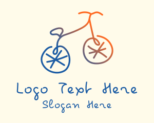 Abstract Bicycle Bike Logo