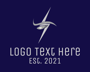 Visual - Angry Eye Thunder logo design