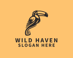 Aviary Toucan Bird logo design