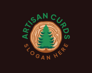 Lumberjack Woodwork Tree logo design