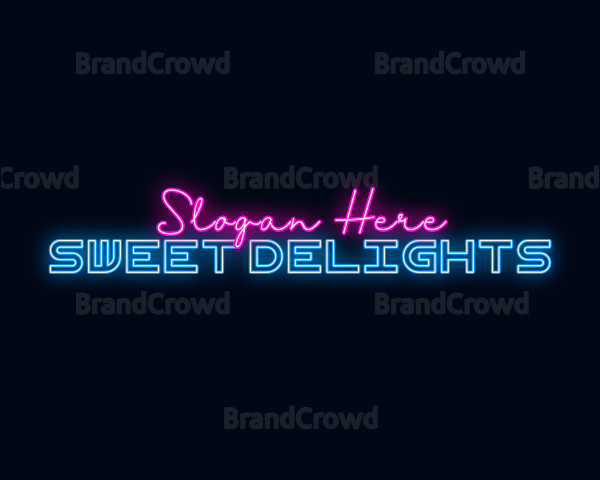 Neon Streamer Wordmark Logo