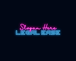 Neon Streamer Wordmark Logo