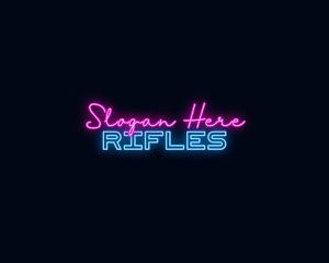 Neon Streamer Wordmark Logo