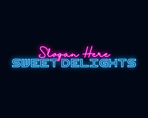 Neon Streamer Wordmark Logo