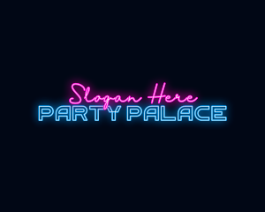 Neon Streamer Wordmark logo design